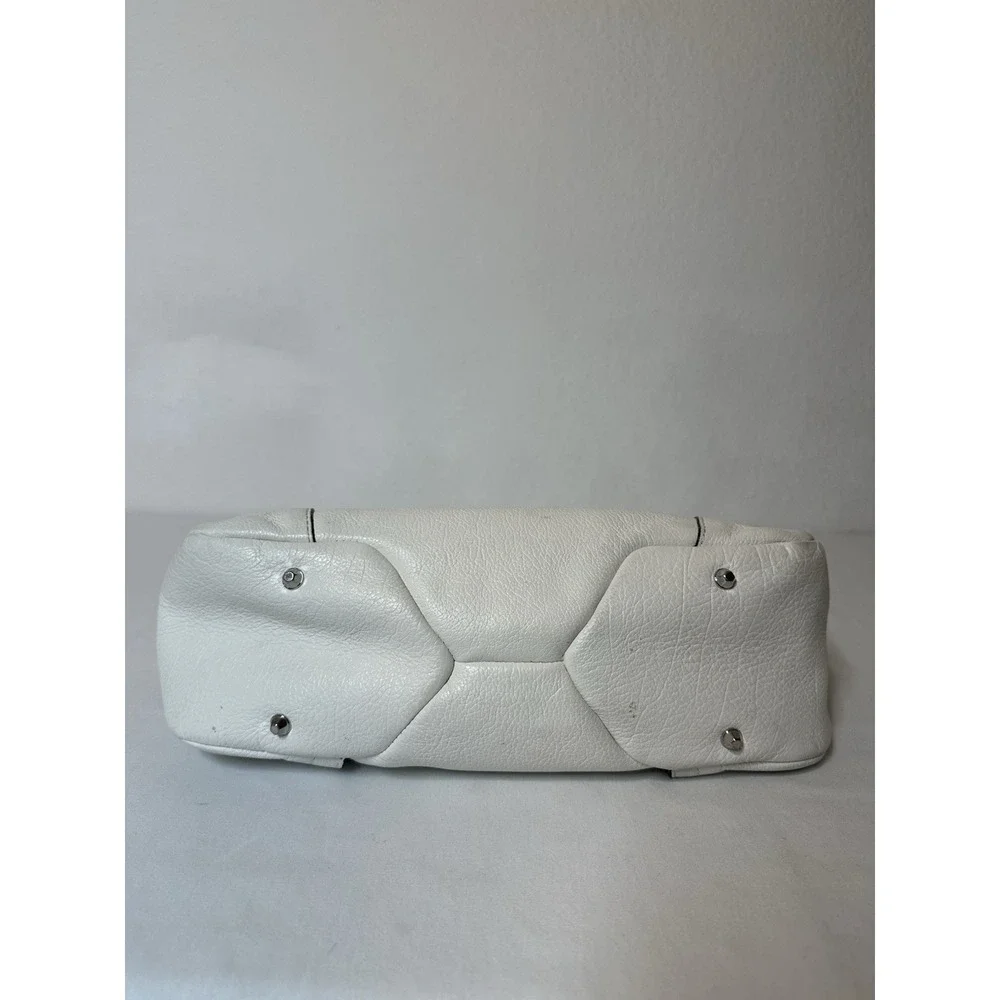 OrYany Danielle White Pebbled Leather‎ Shoulder Bag